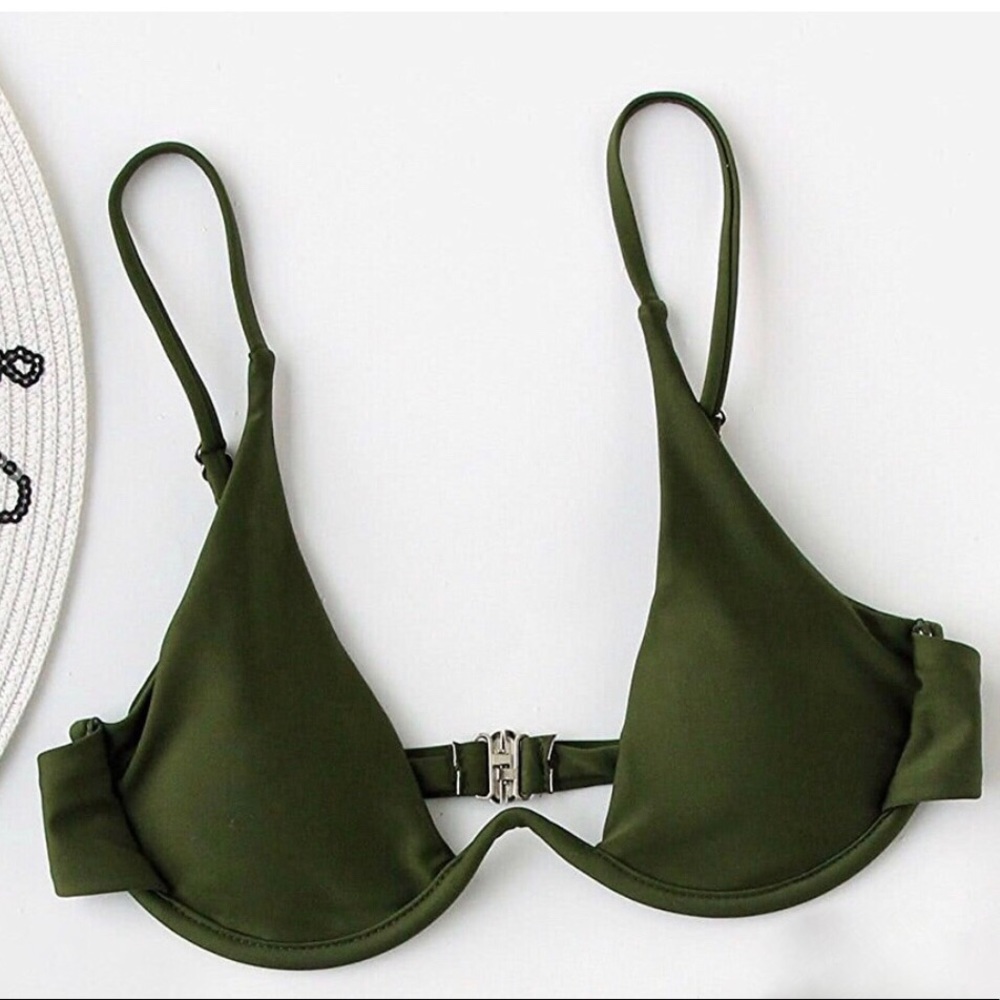 Olive Bikini Top